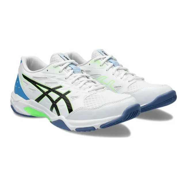 Кроссовки мужские сквош Asics Gel-Rocket 11 white/black/blue