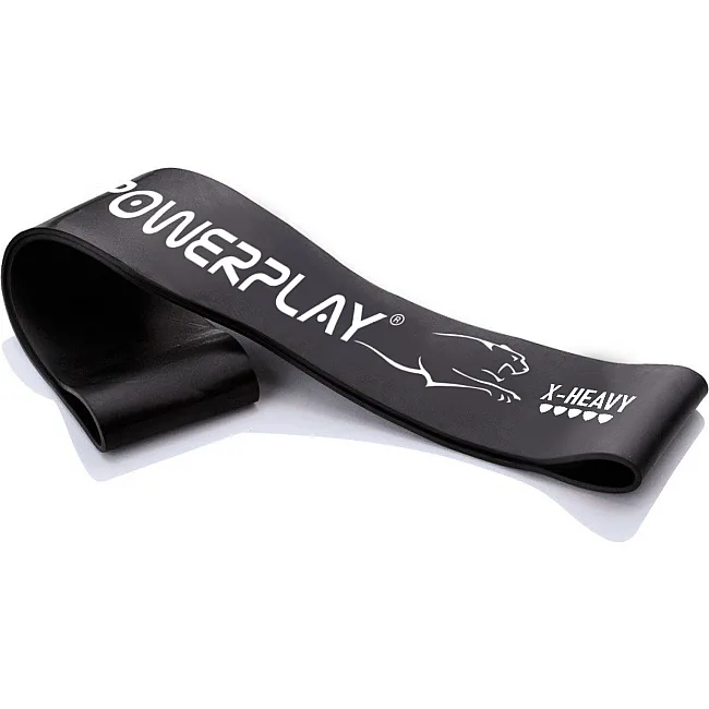 Фитнес резинка POWERPLAY 4113 1,2 мм. Черная (сопротивление 15-20 кг)