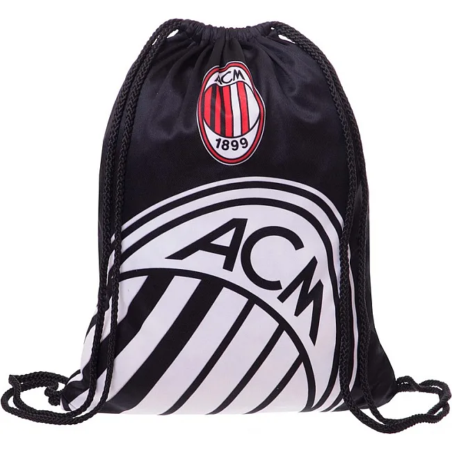 Рюкзак-мешок спортивный
 SP-SPORT
 GA-4433-4 AC MILAN 37х46см (Черный-белый)
