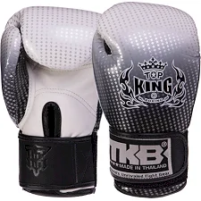 Перчатки для бокса детские кожаные TOP KING Super Star TKBGKC-01 (Серебряный)