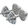Разборные гантели
 стальные хромированные 27кг HIGHQ SPORT TA-0013-27CH 2шт по 13,5кг хром