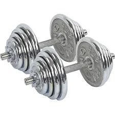 Разборные гантели стальные хромированные 27кг HIGHQ SPORT TA-0013-27CH 2шт по 13,5кг хром