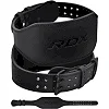 Пояс для тяжелой атлетики RDX 6 кожаный Full Black