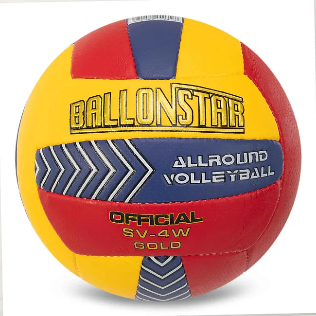 Волейбольный мяч
 BALLONSTAR LG0162 №5 PU
-бордовый-синий
