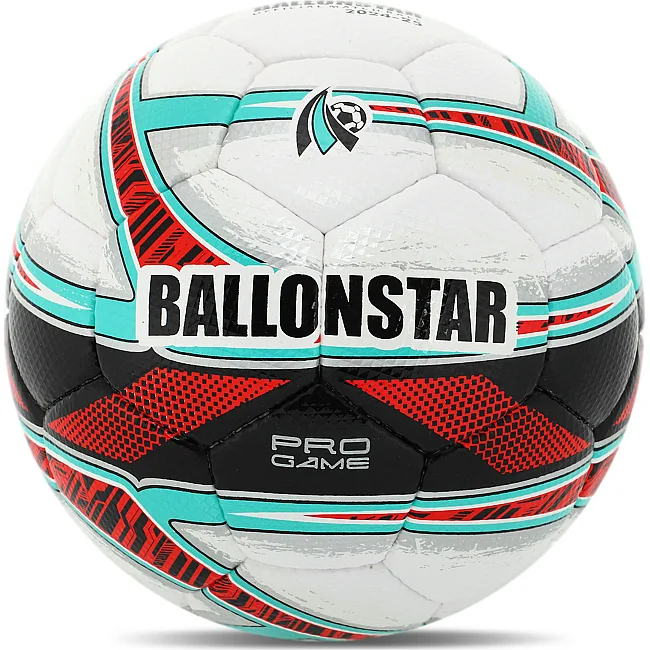 Футбольний м'яч BALLONSTAR FB-4403 №5 PU (Білий-червоний)