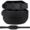 Пояс для тяжелой атлетики RDX 6 кожаный Full Black