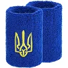 Спортивный напульсник впитывающий влагу Герб Украины BC-9280 1шт (Синий)