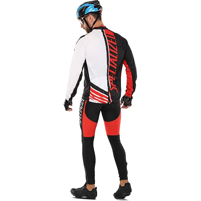 Велоформа демисезонная джерси с длинным рукавом и штаны с лямками SPOINT SPECIALIZED R-3