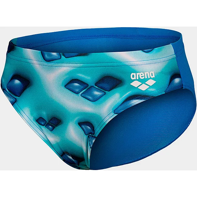 Плавки-сліпи для хлопців Arena FOAM SWIM BRIEFS білий, зелений, бірюзовий