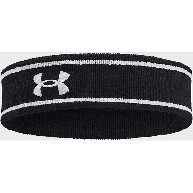 Пов'язка на голову UNDER ARMOUR Striped Performance Terry HB чорний OSFM