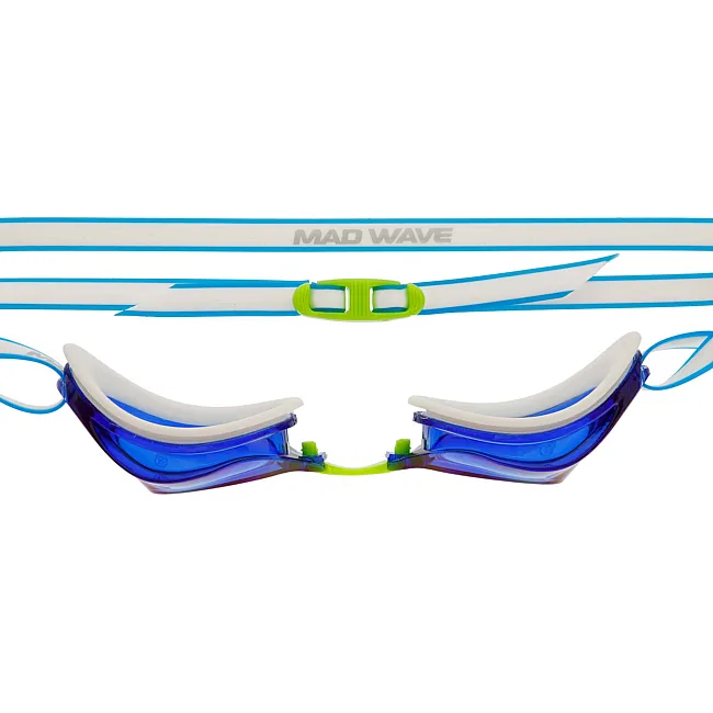 Стартовые очки для плавания
 радужные линзы MADWAVE
 TURBO RACER II RAINBOW M045806 (Темно-синий)