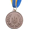 Заготовка медали спортивной с лентой SP-SPORT
 UKRAINE с украинской символикой C-3242 ø5см (Золотой)