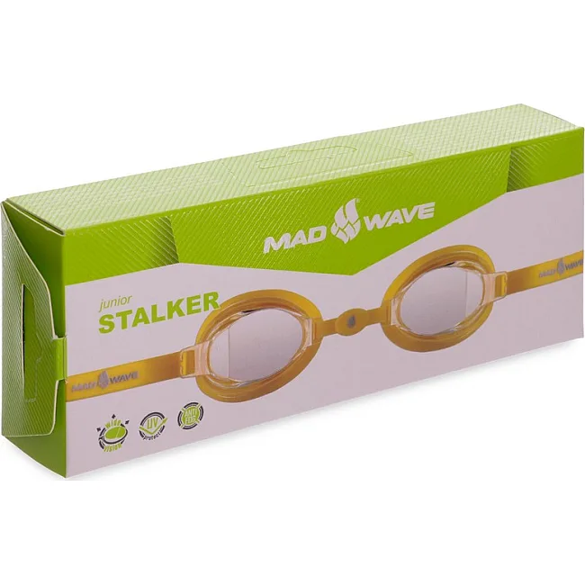 Очки для плавания юниорские MADWAVE
 STALKER JUNIOR M041903 (Черный)