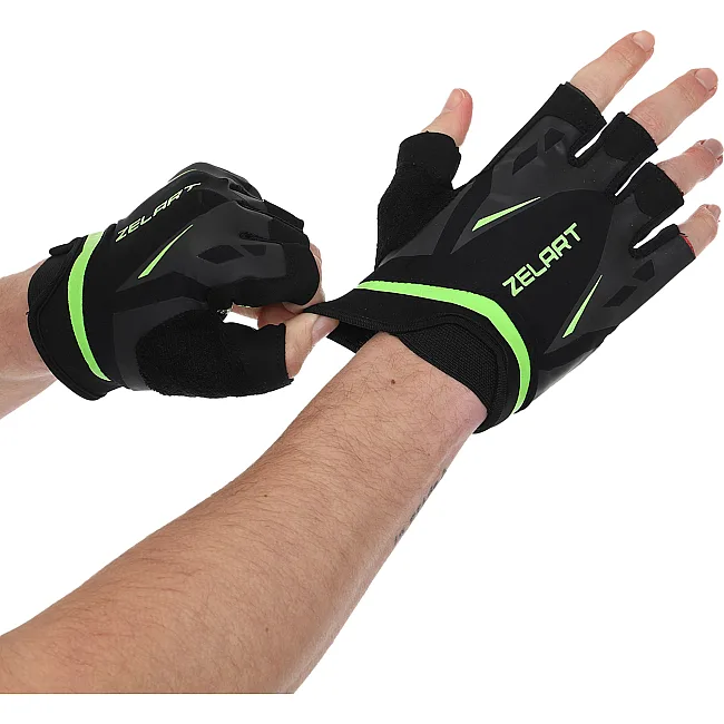 Спортивные перчатки
 ZELART

 WorkOut BC-6305 (Черный-серый)