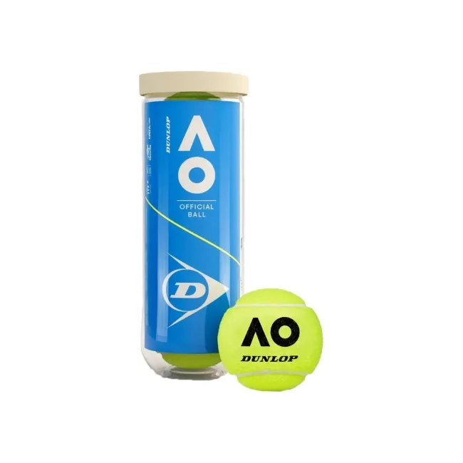 Мячи для тенниса Dunlop Australian Open 3 ball пластик банка