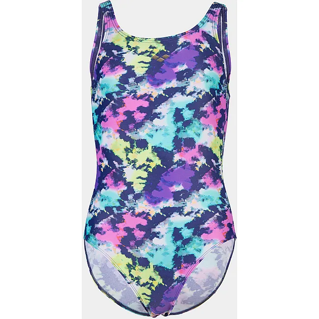 Купальник для девочек Arena TIE AND DYE U BACK детский 128см