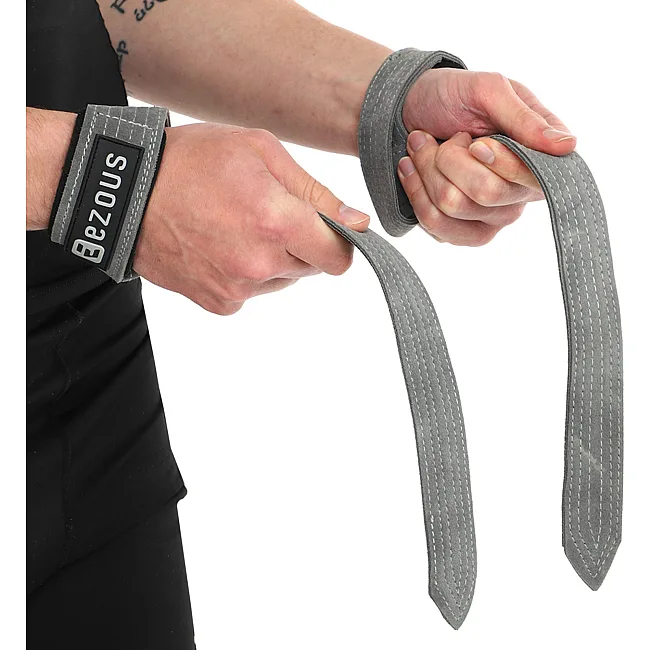 Лямки для тяги кожа
 LIFTING STRAP EZOUS B-07 2шт (Серый)