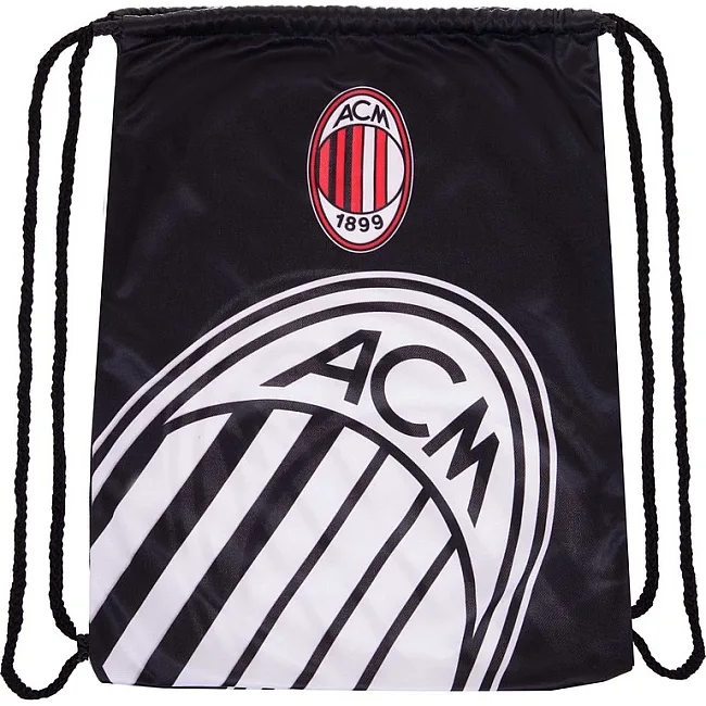 Рюкзак-мешок спортивный
 SP-SPORT
 GA-4433-4 AC MILAN 37х46см (Черный-белый)