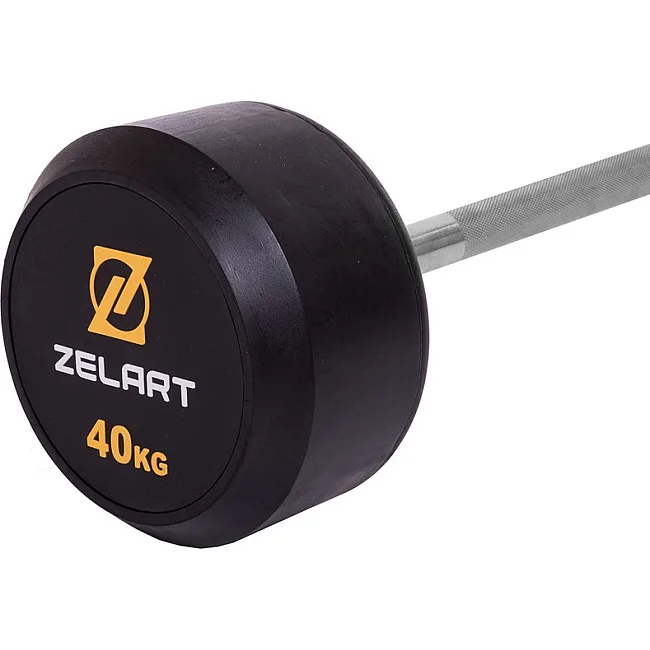 Штанга неразборная с фиксированным весом прямая
 ZELART

 TA-2685-40 длина-95см 40кг