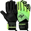 Вратарские перчатки профессиональные с защитой пальцев SOCCERMAX GK-4317 7-11 (Салатовый-лимонный)