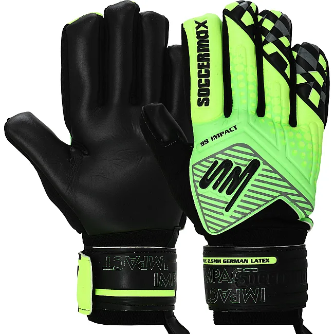 Вратарские перчатки
 профессиональные с защитой пальцев SOCCERMAX GK-4317
 7-11 (Салатовый-лимонный)