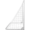 Ворота футбольные металлические разборные с сеткой от производителя STAR SN920 1шт