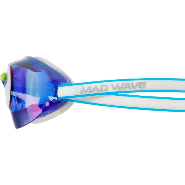 Стартовые очки для плавания
 радужные линзы MADWAVE
 TURBO RACER II RAINBOW M045806 (Темно-синий)