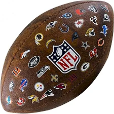 Мяч для американского футбола Wilson NFL JR THROWBACK FB 32 TEAM LOGO