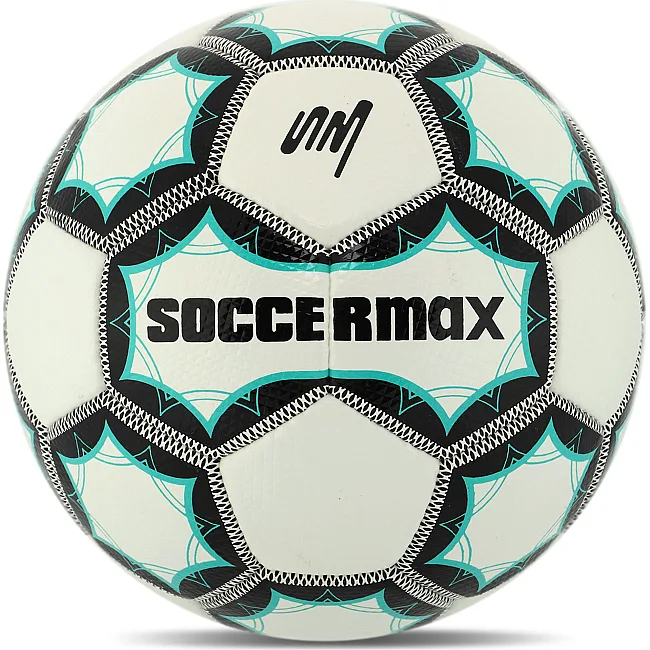 Футбольный мяч SOCCERMAX FB-8079 №5 PU (Белый-бирюзовый)