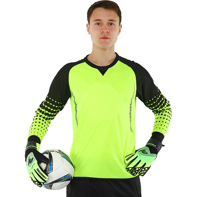 Вратарские перчатки
 профессиональные с защитой пальцев SOCCERMAX GK-4317
 7-11 (Салатовый-лимонный)