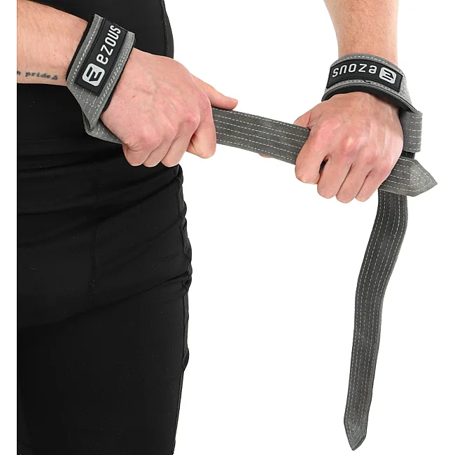 Лямки для тяги кожа
 LIFTING STRAP EZOUS B-07 2шт (Серый)