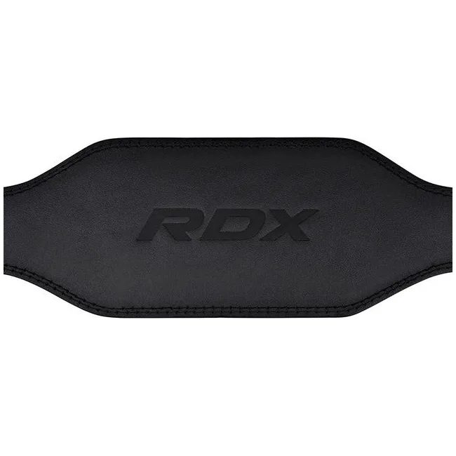 Пояс для тяжелой атлетики RDX 6 кожаный Full Black