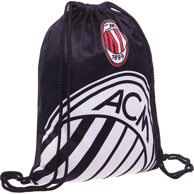 Рюкзак-мешок спортивный
 SP-SPORT
 GA-4433-4 AC MILAN 37х46см (Черный-белый)
