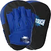 Лапа боксерская изогнутая тренировочная PU HARD TOUCH BO-4457 18,5х5х24см 2штуки (Черный-синий)