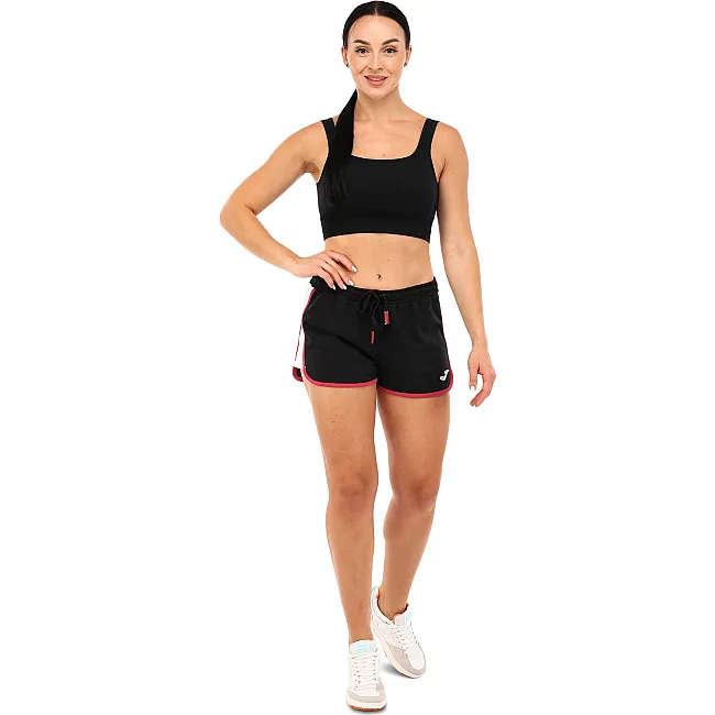 Спортивные шорты короткие
 женские JOMA

 BERRY 901926-100 4XS-XS (Черный-белый)