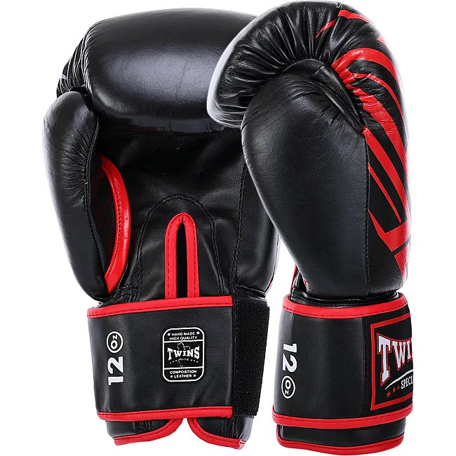 Перчатки для бокса


 кожаные TWINS


 BO-5058 8-14унций (Черный-синий)