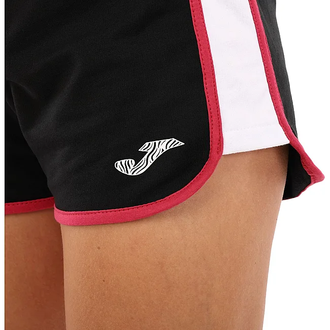 Спортивные шорты короткие
 женские JOMA

 BERRY 901926-100 4XS-XS (Черный-белый)