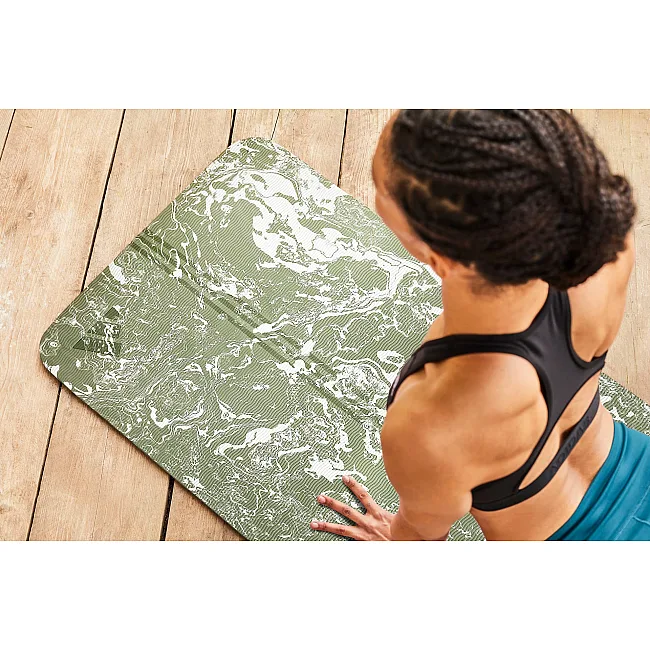 Коврик для йоги Adidas Camo Yoga Matte зеленый 176 х 61 х 0,5 см