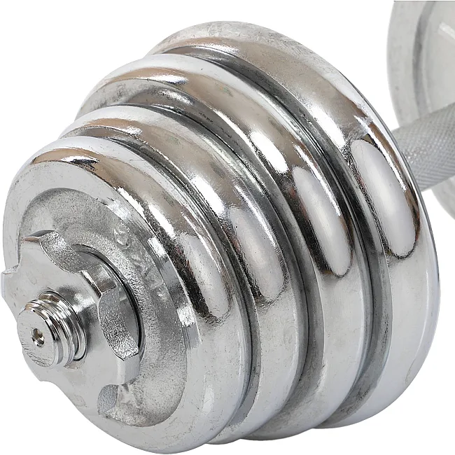 Разборные гантели
 стальные хромированные 27кг HIGHQ SPORT TA-0013-27CH 2шт по 13,5кг хром