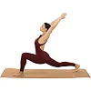 Килимок для йоги Пробковий двошаровий каучуковий Yoga mat SP-SPORT
 FI-2433 183x61x0,6см (Рожевий)