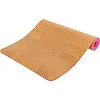 Килимок для йоги Пробковий двошаровий каучуковий Yoga mat SP-SPORT
 FI-2433 183x61x0,6см (Рожевий)