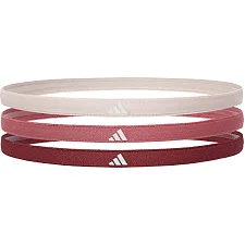 Пов'язки на голову жіноча Adidas Hairbands 3pk бордовий, рожевий, бежевий