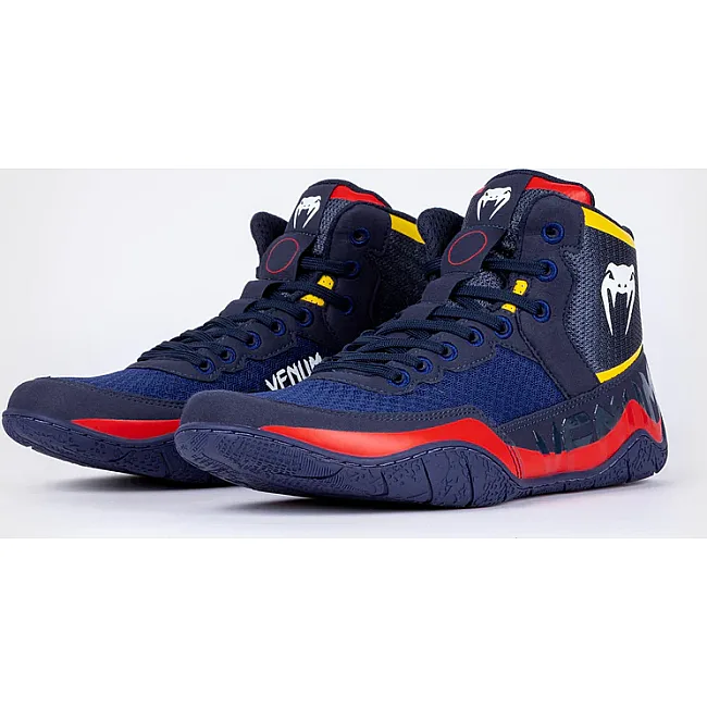 Борцовки VENUM Elite Blue Yellow