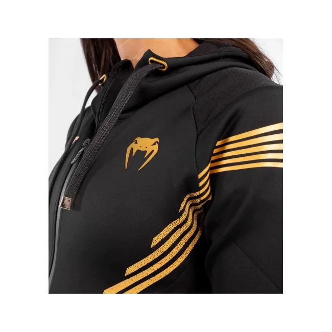 Толстовка женская VENUM Authentic UFC FightNight Black Gold