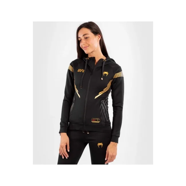 Толстовка женская VENUM Authentic UFC FightNight Black Gold