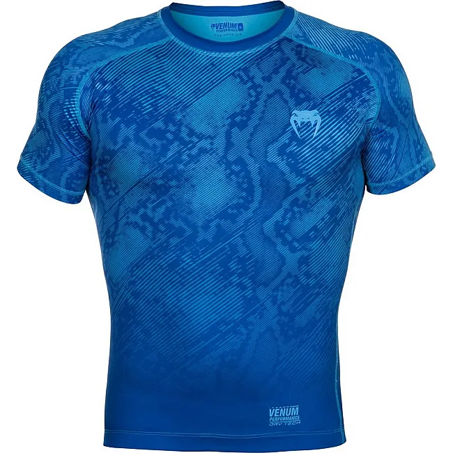 Компресійна футболка Venum Fusion Compression T-shirt Blue Short Sleeves