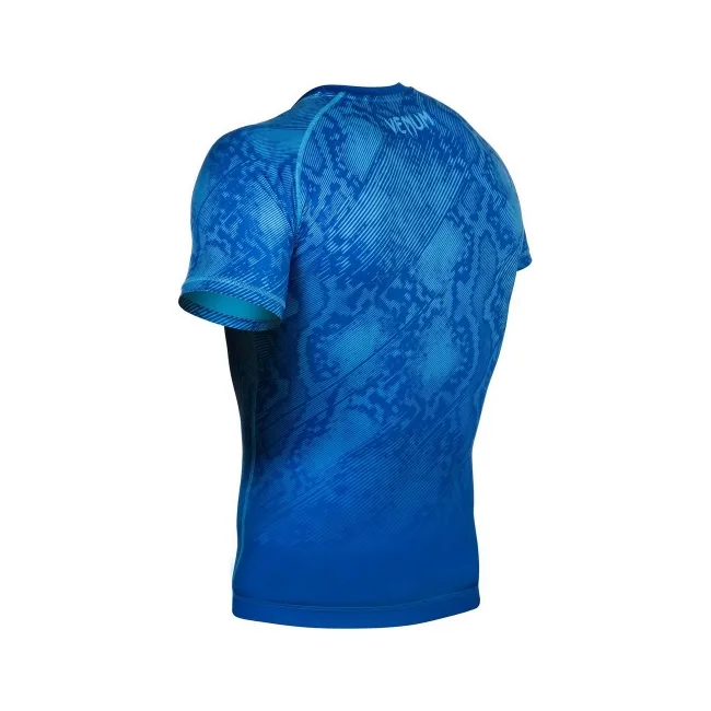 Компресійна футболка Venum Fusion Compression T-shirt Blue Short Sleeves