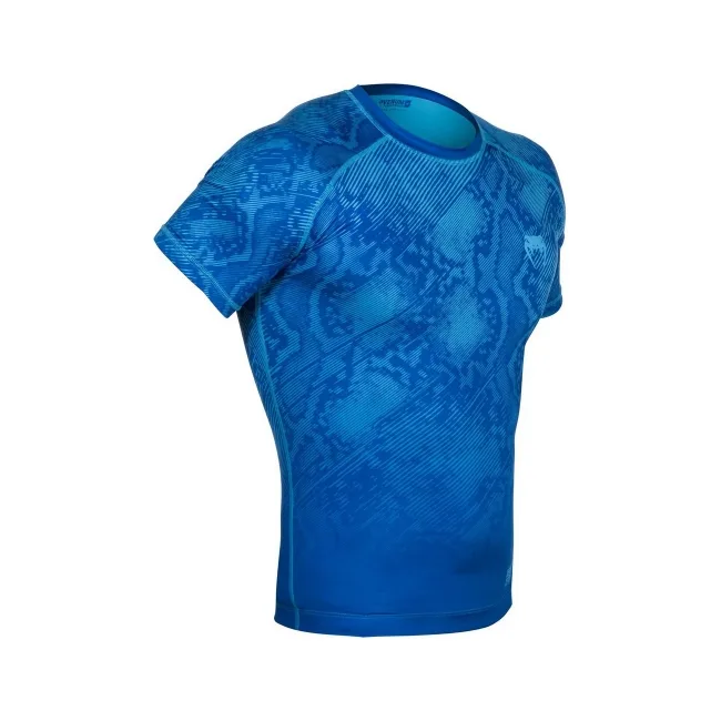Компресійна футболка Venum Fusion Compression T-shirt Blue Short Sleeves