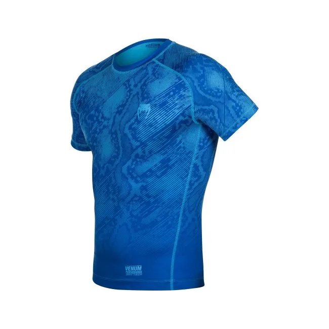 Компресійна футболка Venum Fusion Compression T-shirt Blue Short Sleeves