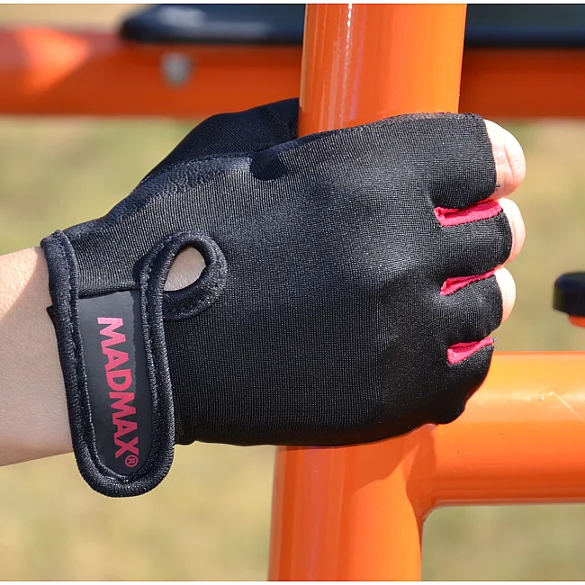 Рукавиці для фітнесу MADMAX MFG-251 Rainbow Rubine Red